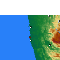 Nächste Vorhersageorte - Colombo - Karte