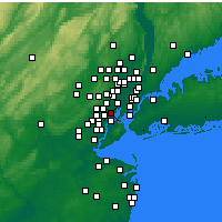 Nearby Forecast Locations - Newark - Map