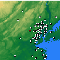 Nearby Forecast Locations - Morristown - Map