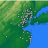 Nearby Forecast Locations - Linden - Map