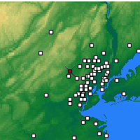 Nearby Forecast Locations - Parsippany-Troy Hills - Map