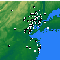 Nearby Forecast Locations - Rahway - Map